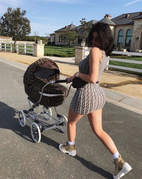 kylie jenner fendi dress|Kylie Jenner & Daughter Stormi Out in All Fendi .